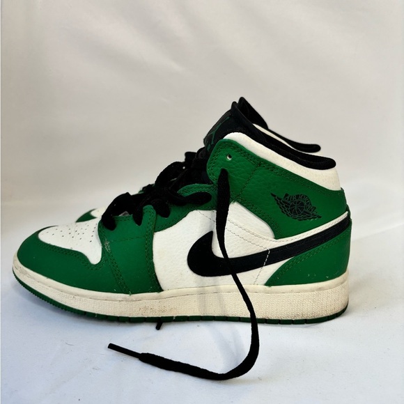 Kid's Air Jordan 1 Mid Pine size 5 - Picture 7 of 9